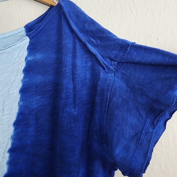 NEW Free People Ice Cream Sundae Blue Ombre Tie-Dye Maxi Cotton Dress - Picture 13 of 15